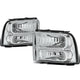 D-Motoring - Headlights - Chrome Housing - Plug-n-Play - Pair - 05-07 Ford F-250 / 350 / 450 / 550 Super Duty - 1