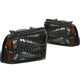 D-Motoring - Headlights - LED DRL - Smoked Lens - Amber Corner - Plug-n-Play - Pair - Ford F-250 / 350 / 450 / 550 Super Duty - 3