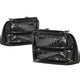 D-Motoring - Headlights - Smoked Lens - Clear Corner - Plug-n-Play - Pair - 05-07 Ford F-250 / 350 / 450 / 550 Super Duty - 1