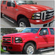 D-Motoring - Headlights - Black Housing - Amber Corner - Plug-n-Play - Pair - 05-07 Ford F-250 / 350 / 450 / 550 Super Duty - 4