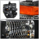 D-Motoring - Headlights - Black Housing - Amber Corner - Plug-n-Play - Pair - 08-10 Ford F-250 / 350 / 450 / 550 Super Duty - 2