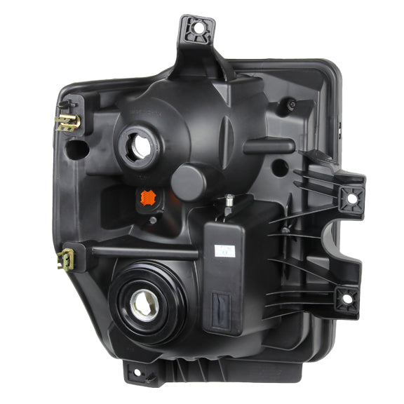 D-Motoring - Headlights - Black Housing - Amber Corner - Plug-n-Play - Pair - 08-10 Ford F-250 / 350 / 450 / 550 Super Duty - 3