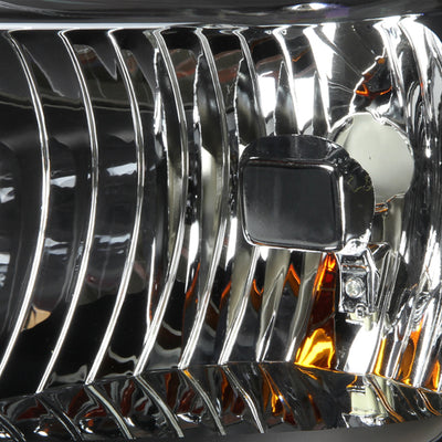 D-Motoring - Headlights - Black Housing - Amber Corner - Plug-n-Play - Pair - 08-10 Ford F-250 / 350 / 450 / 550 Super Duty - 5