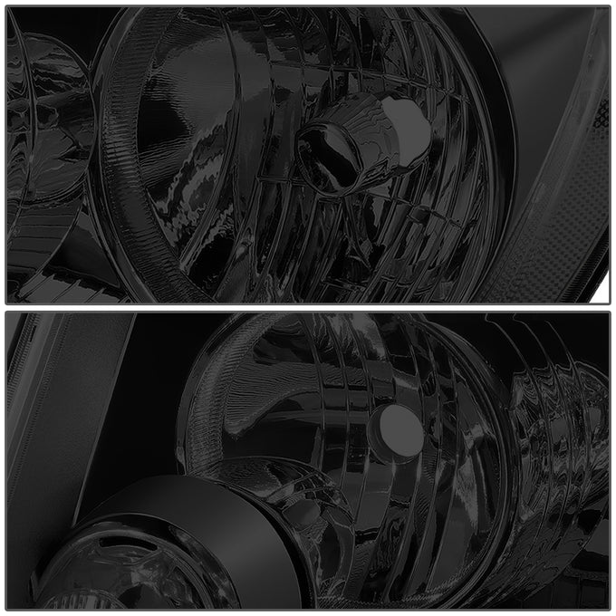 D-Motoring - 11-13 Jeep Grand Cherokee Headlights - Smoked Lens - Clear Corner - Plug-n-Play - Pair - 3