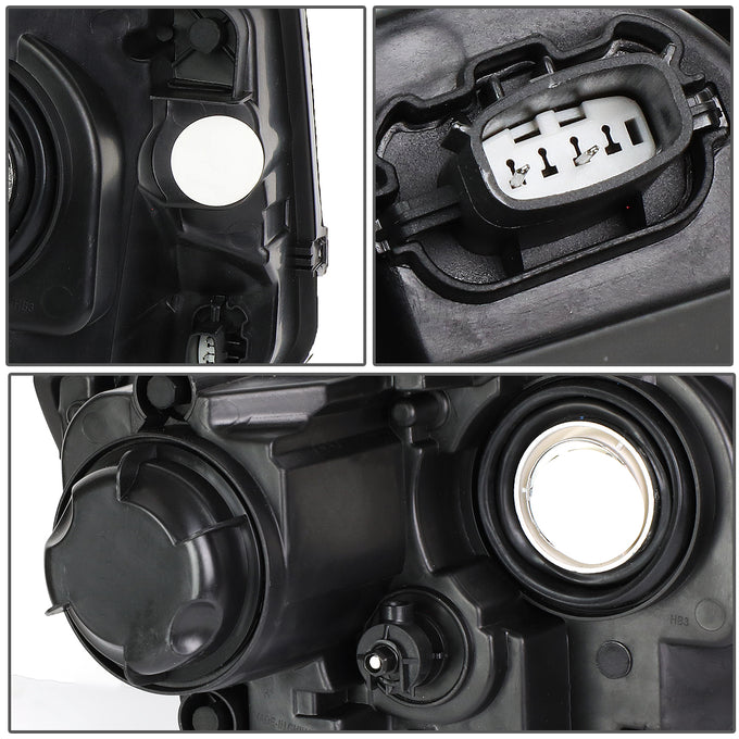 D-Motoring - 14-16 Jeep Grand Cherokee Pre Facelift Headlights - Smoked Housing - Smoked Lens - Amber Corner - Plug-n-Play - Pair - 5
