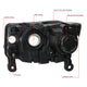 D-Motoring - 14-16 Jeep Grand Cherokee Pre Facelift Headlights - Smoked Housing - Smoked Lens - Clear Corner - Plug-n-Play - Pair - 6