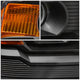 D-Motoring - Headlights - Black Housing - Amber Corner - Projector - Plug-n-Play - Pair - GMC Sierra 1500 / 2500HD / 3500HD - 3