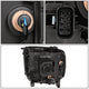 D-Motoring - Headlights - Black Housing - Amber Corner - Projector - Plug-n-Play - Pair - GMC Sierra 1500 / 2500HD / 3500HD - 4