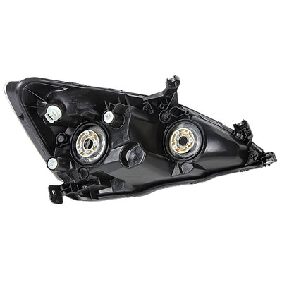 D-Motoring - Headlights - Black Housing - Amber Corner - Plug-n-Play - Pair - 03-07 Honda Accord - 3