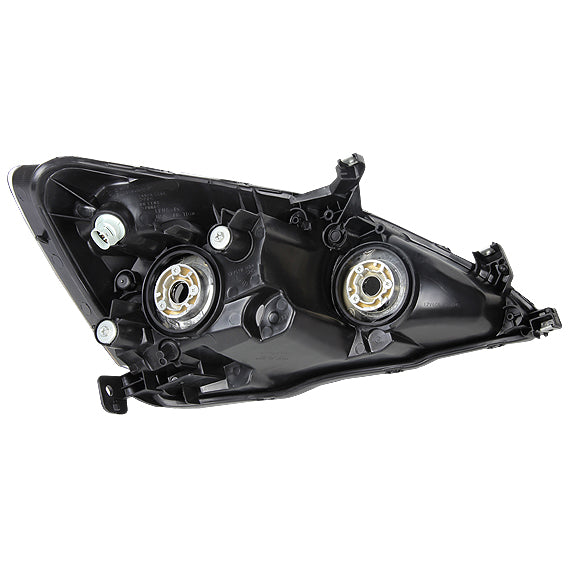 D-Motoring - Headlights - Black Housing - Amber Corner - Plug-n-Play - Pair - 03-07 Honda Accord - 3