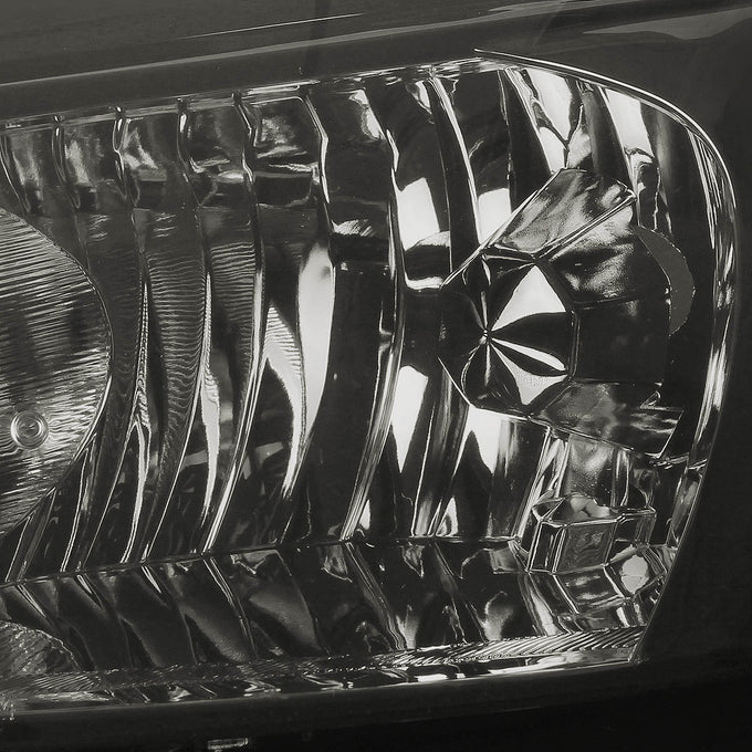 D-Motoring - Headlights - Smoked Lens - Clear Corner - Plug-n-Play - Pair - 03-07 Honda Accord - 2