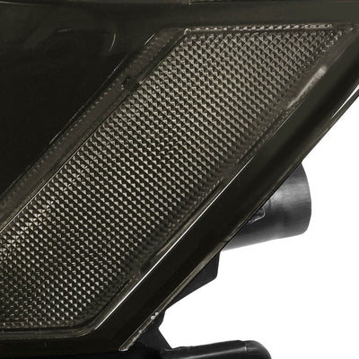 D-Motoring - Headlights - Smoked Lens - Clear Corner - Plug-n-Play - Pair - 03-07 Honda Accord - 3