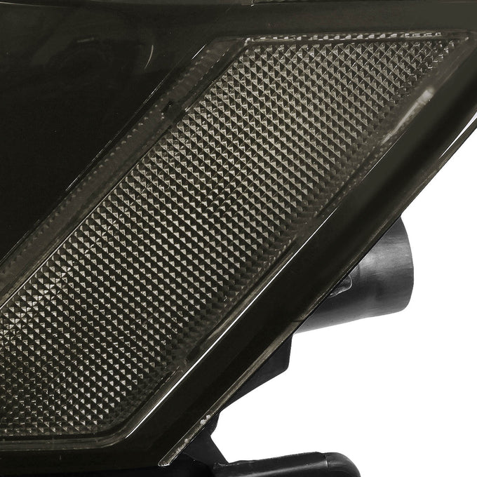 D-Motoring - Headlights - Smoked Lens - Clear Corner - Plug-n-Play - Pair - 03-07 Honda Accord - 3
