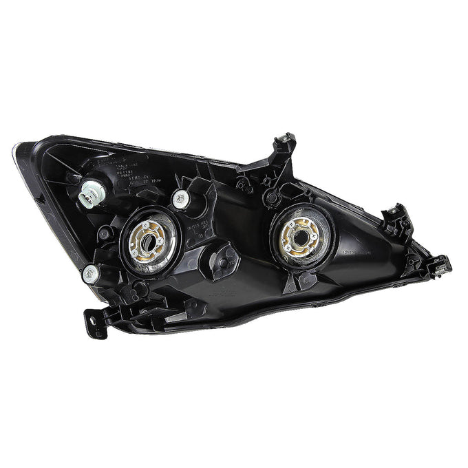 D-Motoring - Headlights - Smoked Lens - Clear Corner - Plug-n-Play - Pair - 03-07 Honda Accord - 4