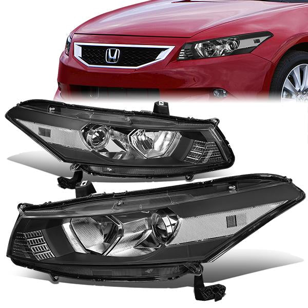 08-12-honda-accord-2-dr-coupeheadlights-black-housing-clear-lens-clear-corner-plug-n-play-pair-hl-oh-ha082d-bk-cl1-t2 - 1