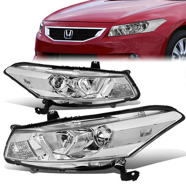 08-12-honda-accord-2-dr-coupeheadlights-chrome-housing-clear-lens-clear-corner-plug-n-play-pair-hl-oh-ha082d-ch-cl1-t2 - 1