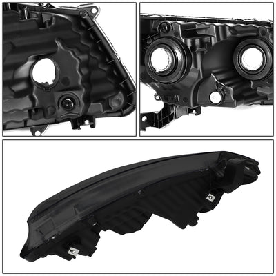 D-Motoring - 08-12 Honda Accord 2-Dr CoupeHeadlights - Smoked Housing - Amber Corner - Plug-n-Play - Pair - 5