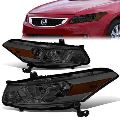 08-12-honda-accord-2-dr-coupeheadlights-smoked-housing-amber-corner-plug-n-play-pair-hl-oh-ha082d-sm-am-t2 - 1