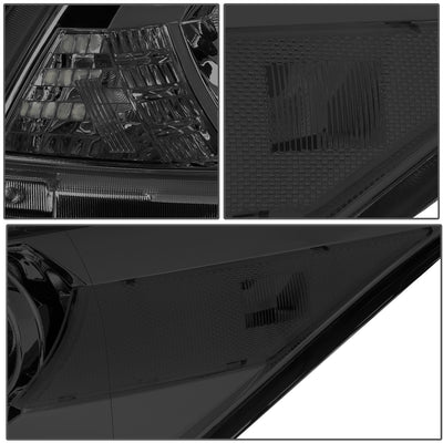 D-Motoring - 08-12 Honda Accord 2-Dr CoupeHeadlights - Smoked Housing - Clear Corner - Plug-n-Play - Pair - 4
