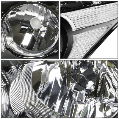 D-Motoring - Headlights - Black Housing - Plug-n-Play - Pair - 08-12 Honda Accord 4-Door - 2