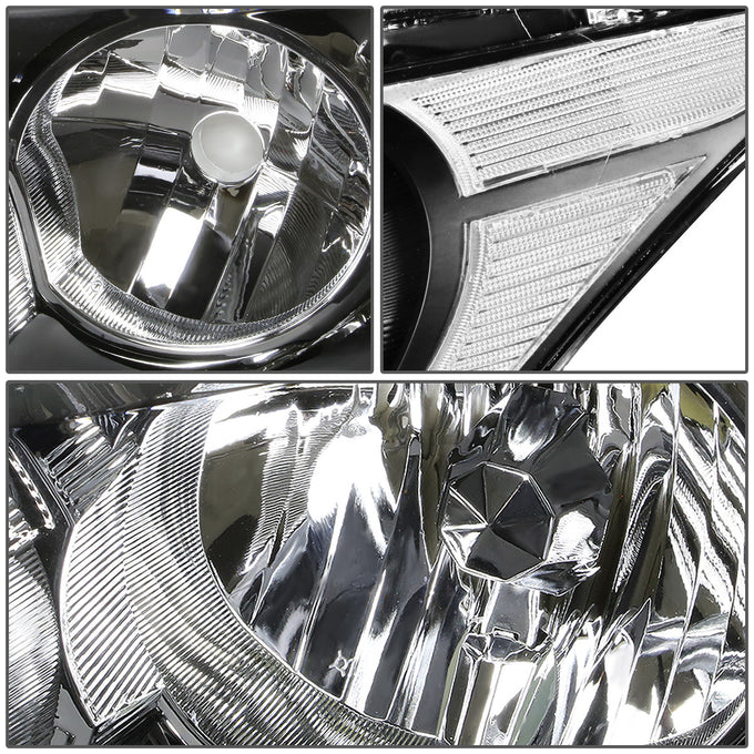 D-Motoring - Headlights - Black Housing - Plug-n-Play - Pair - 08-12 Honda Accord 4-Door - 2