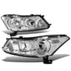 D-Motoring - Headlights - Chrome Housing - Plug-n-Play - Pair - 08-12 Honda Accord 4-Door - 1