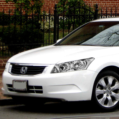 D-Motoring - Headlights - Chrome Housing - Plug-n-Play - Pair - 08-12 Honda Accord 4-Door - 4