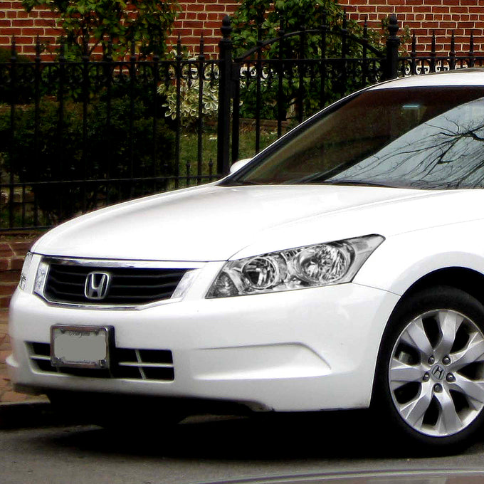 D-Motoring - Headlights - Chrome Housing - Plug-n-Play - Pair - 08-12 Honda Accord 4-Door - 4