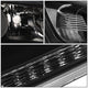 D-Motoring - Headlights - Black Housing - Clear Corner - Projector - Plug-n-Play - Pair - 13-15 Honda Accord 4-Door Sedan - 4