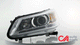 D-Motoring - Headlights - Chrome Housing - Amber Corner - Projector - Plug-n-Play - Pair - 13-15 Honda Accord 4-Door Sedan - 2