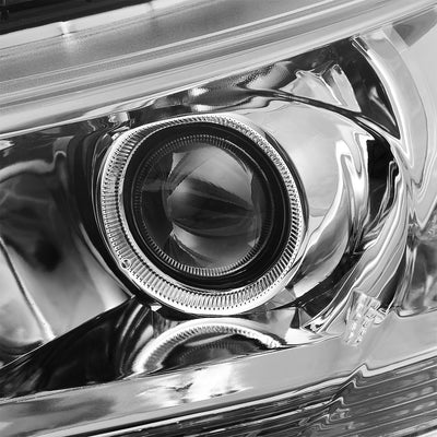 D-Motoring - Headlights - Chrome Housing - Clear Corner - Projector - Plug-n-Play - Pair - 13-15 Honda Accord 4-Door Sedan - 3