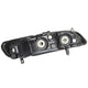 D-Motoring - Headlights - Chrome Housing - Amber Corner - Plug-n-Play - Pair - 98-02 Honda Accord - 4