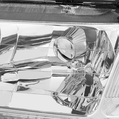 D-Motoring - Headlights - Chrome Housing - Plug-n-Play - Pair - 98-02 Honda Accord - 2