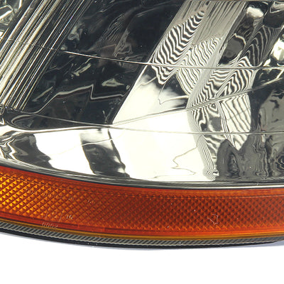 D-Motoring - Headlights - Smoked Lens - Amber Corner - Plug-n-Play - Pair - 98-02 Honda Accord - 5