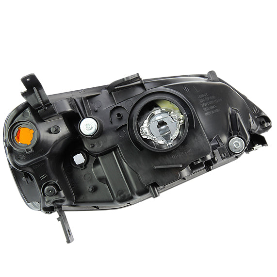 D-Motoring - Headlights - Chrome Housing - Amber Corner - Plug-n-Play - Pair - 01-03 Honda Civic - 5