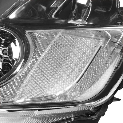 D-Motoring - Headlights - Chrome Housing - Plug-n-Play - Pair - 01-03 Honda Civic - 5