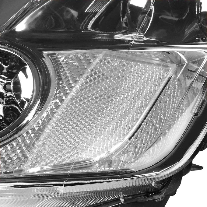 D-Motoring - Headlights - Chrome Housing - Plug-n-Play - Pair - 01-03 Honda Civic - 5