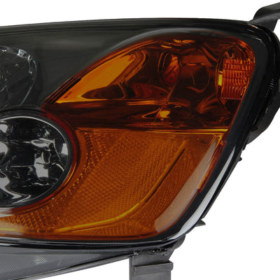 D-Motoring - Headlights - Smoked Lens - Amber Corner - Plug-n-Play - Pair - 01-03 Honda Civic - 3