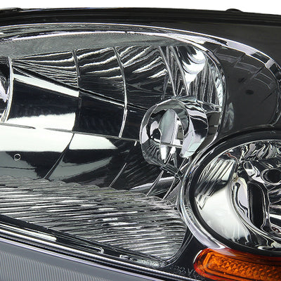 D-Motoring - Headlights - Smoked Lens - Amber Corner - Plug-n-Play - Pair - 01-03 Honda Civic - 5