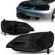 01-03 Honda Civic Headlights - Smoked Housing - Plug-n-Play - Pair