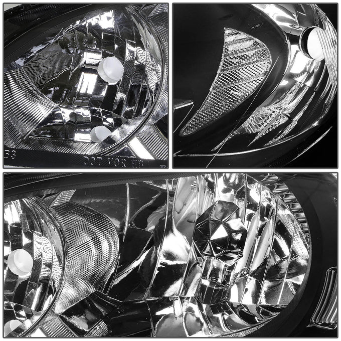 D-Motoring - 04-05 Honda Civic 2/4 Door Models  Headlights - Black Housing - Plug-n-Play - Pair - 2