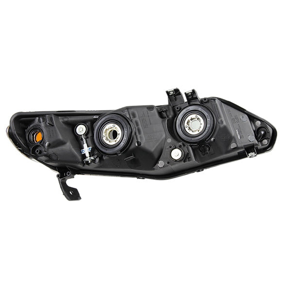 D-Motoring - Headlights - Black Housing - Amber Corner - Plug-n-Play - Pair - 06-11 Honda Civic Sedan 4-Door - 3
