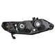 D-Motoring - Headlights - Black Housing - Amber Corner - Plug-n-Play - Pair - 06-11 Honda Civic Sedan 4-Door - 3