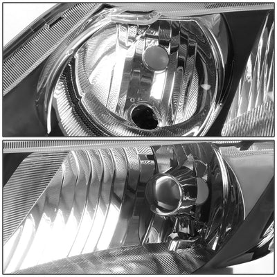 D-Motoring - Headlights - Black Housing - Plug-n-Play - Pair - 06-11 Honda Civic Sedan 4-Door - 2