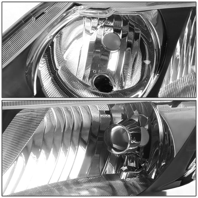 D-Motoring - Headlights - Black Housing - Plug-n-Play - Pair - 06-11 Honda Civic Sedan 4-Door - 2