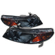 D-Motoring - Headlights - Smoked Lens - Amber Corner - Plug-n-Play - Pair - 06-11 Honda Civic Sedan 4-Door - 1