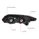 D-Motoring - Headlights - Black Housing - Clear Lens - Amber Corner - Plug-n-Play - Pair - 12-15 Honda Civic - 6