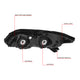 D-Motoring - Headlights - Smoked Lens - Clear Corner - Plug-n-Play - Pair - 12-15 Honda Civic - 6