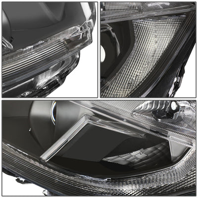 D-Motoring - 16-18 Honda Civic Headlights - Clear Lens - Projector - Plug-n-Play - Pair - 4