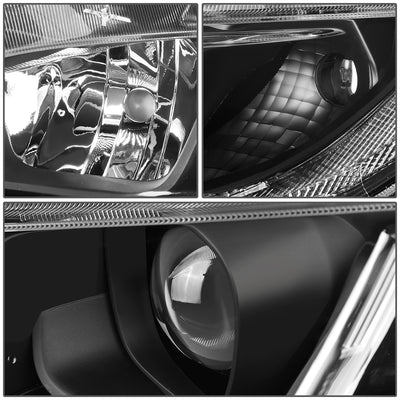 D-Motoring - 16-18 Honda Civic Headlights - Clear Lens - Projector - Plug-n-Play - Pair - 5